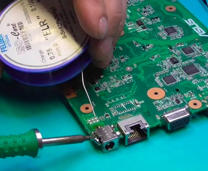 Замена разъема питания ноутбука Проспект Славы метро Спб